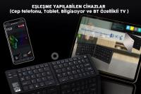 INCA IBK-579BT  BLUETOOTH 3.0 RECHARGEABLE FOLDABLE  SMART  SİLVER  KEYBOARD KABLOSUZ  KLAVYE